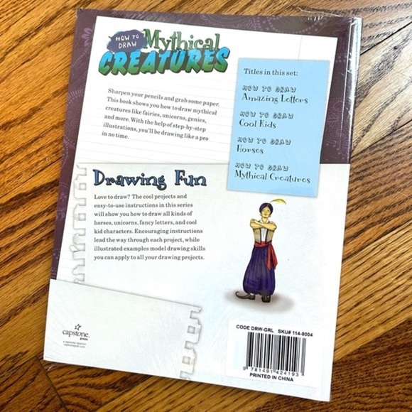 NEW 8 How To Draw Books Amazing Letters Mythical Creatures Cool Kids & More - Picture 4 of 9